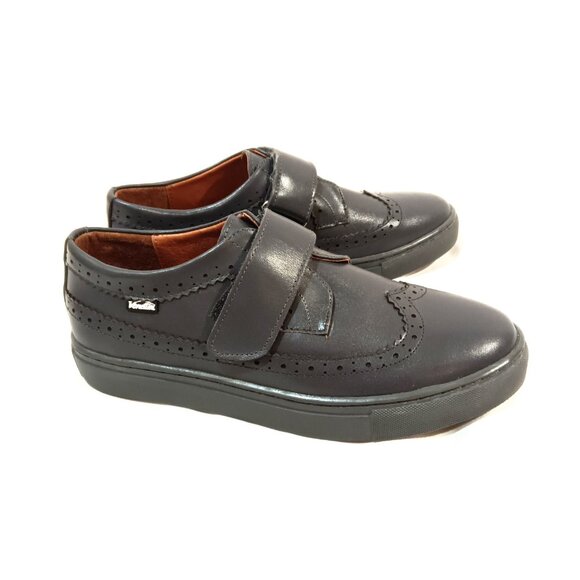 Venettini Shoes Grey Color New Flats Velcro - Picture 2 of 3